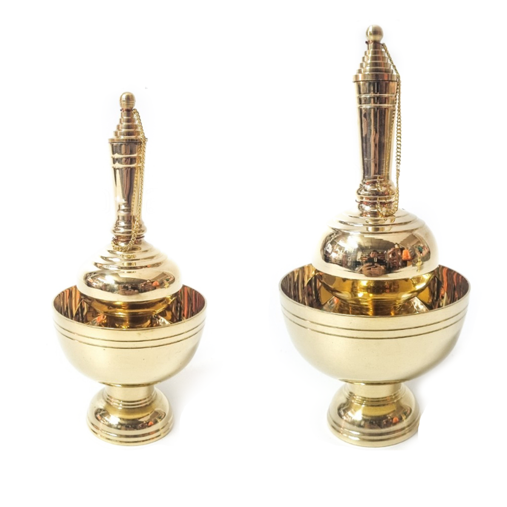 Real Brass Gravel Water Pouring Equipment Buddhist Dedication Make Merit K