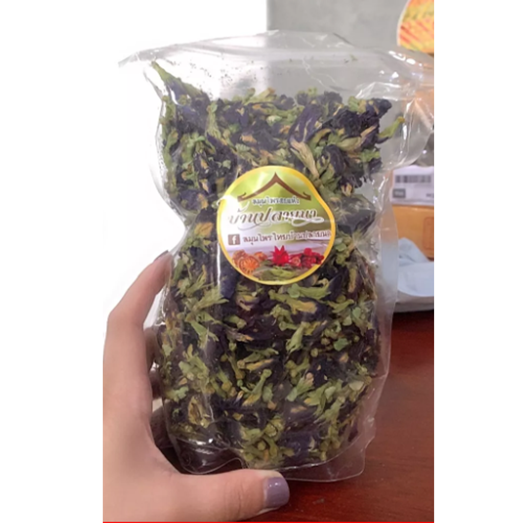 40g/100g Thai Dried Butterfly Pea Organic Herbal Healthy Drink Tea K