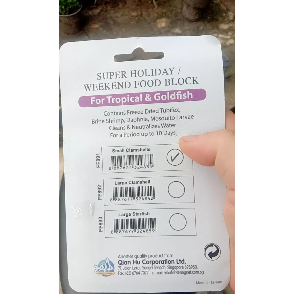 Super Feiertags-Wochenende Fischfutterblock Tropischer Goldfisch für 10 Tage K