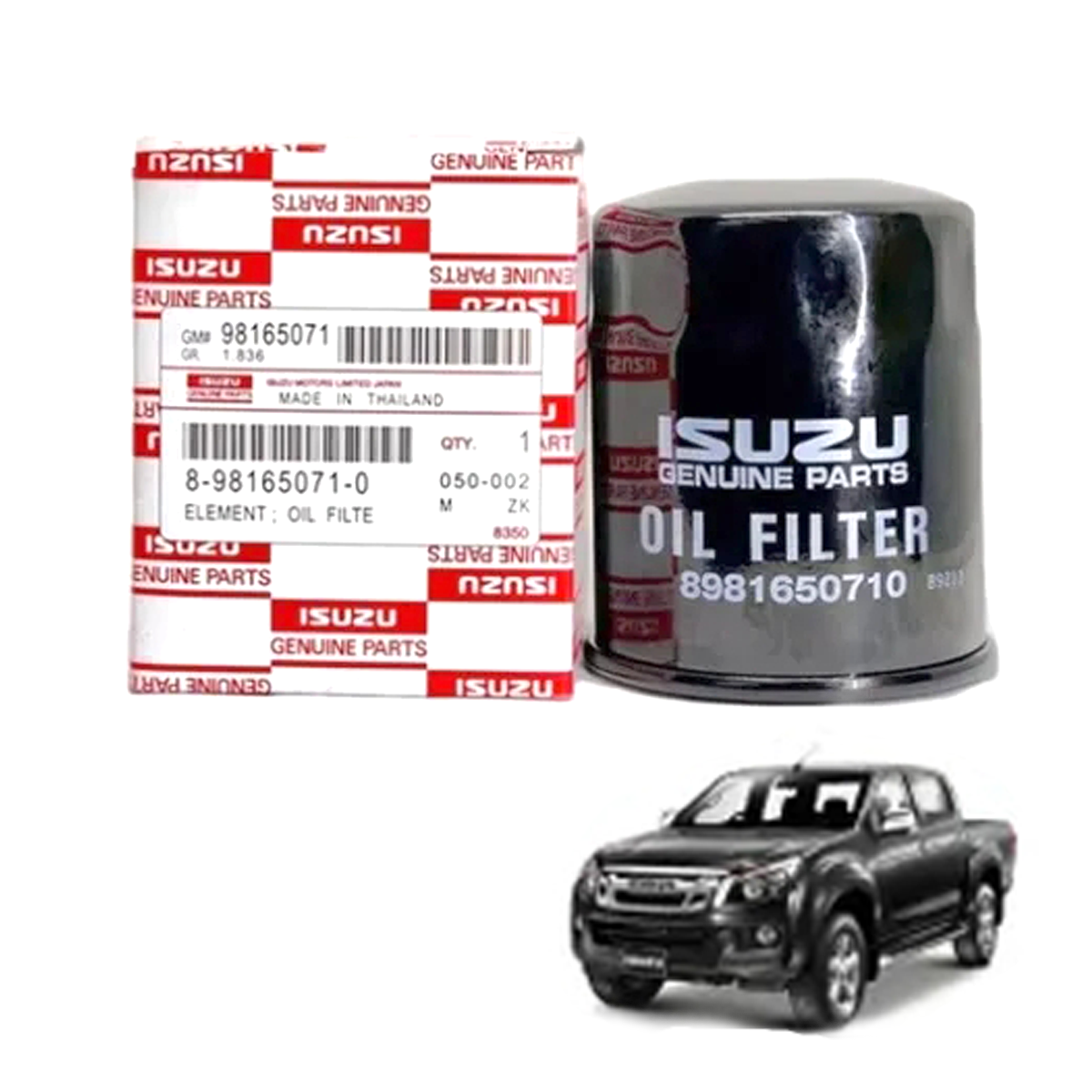 エンジンオイル燃料フィルター いすゞ D-Max 2012 2018 8-98165071-0 THK