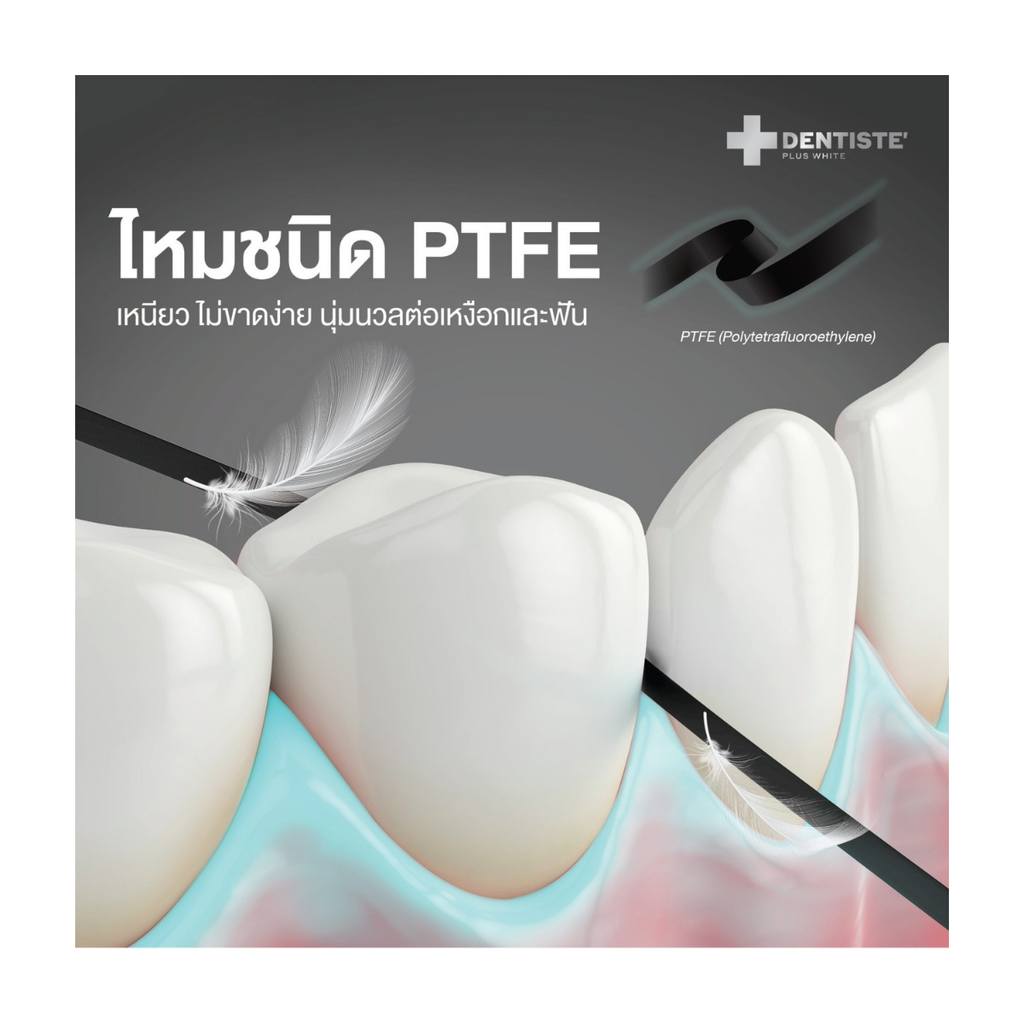Dental Floss Dentiste Dental Black PTFE Floss Tape with Fluoride 30m K