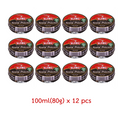 12個 x 100ml KIWI 黒 靴ブーツ用ポリッシュ ワックス 光沢 栄養 保護 K