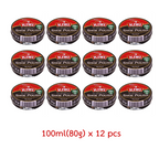12個 x 100ml KIWI 黒 靴ブーツ用ポリッシュ ワックス 光沢 栄養 保護 K