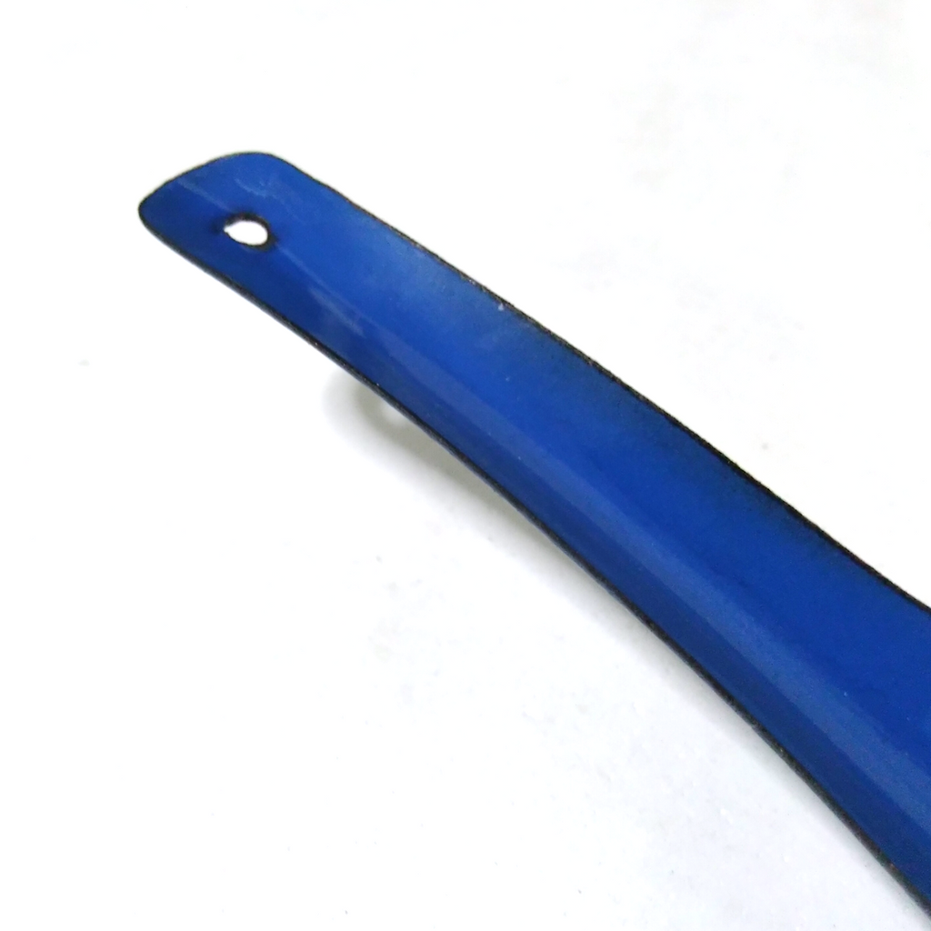 set 6 Pcs Blue enamel soup spoons Vintage camping cutlery enamelware japanese K