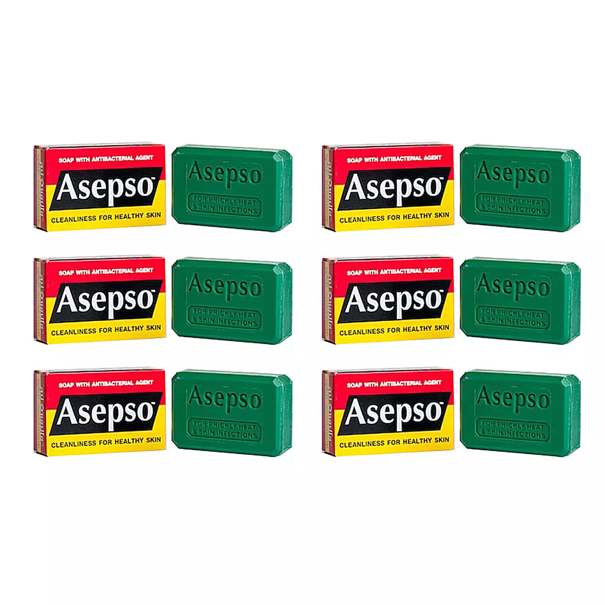 ASEPSO Original Seife 80g – Klassische antibakterielle & antiseptische Formel | Gesunde Haut