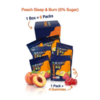 HandyHerb G'nite XS Peach Gummies – 1 Box, 6 Sachets (24 Gummies)