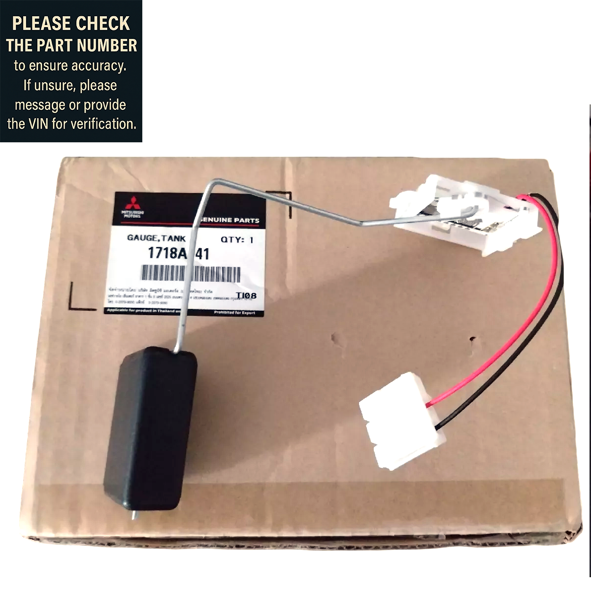 Mitsubishi Genuine Fuel Tank Gauge Float - Mirage Attrage 1718A141