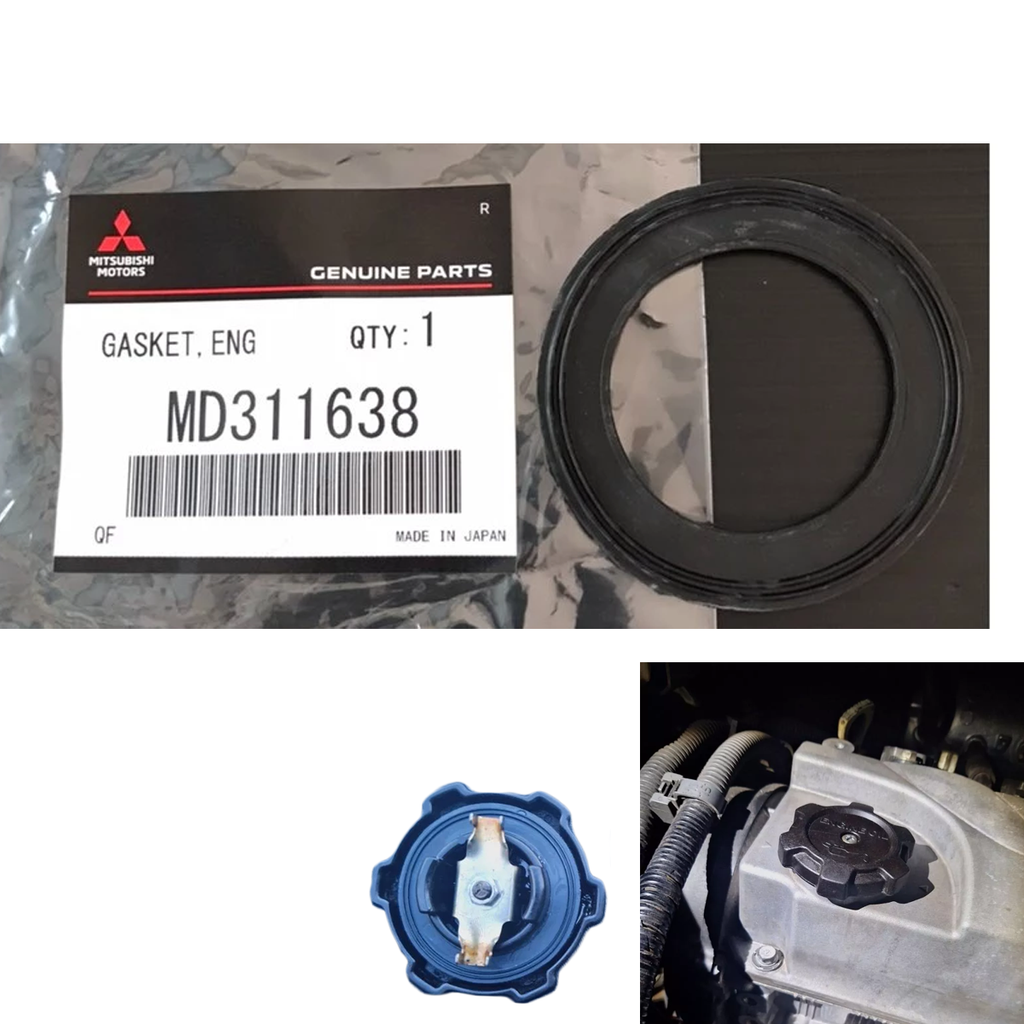 Mitsubishi Genuine Engine Oil Cap Gasket / Seal MD311638