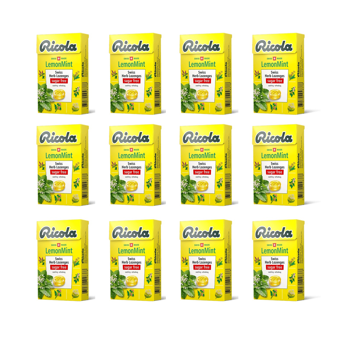 Ricola Swiss Herb Candy Lozenges Sugar Free 40g – 6 Flavors | Orange Mint, Cranberry, Glacier Mint & More