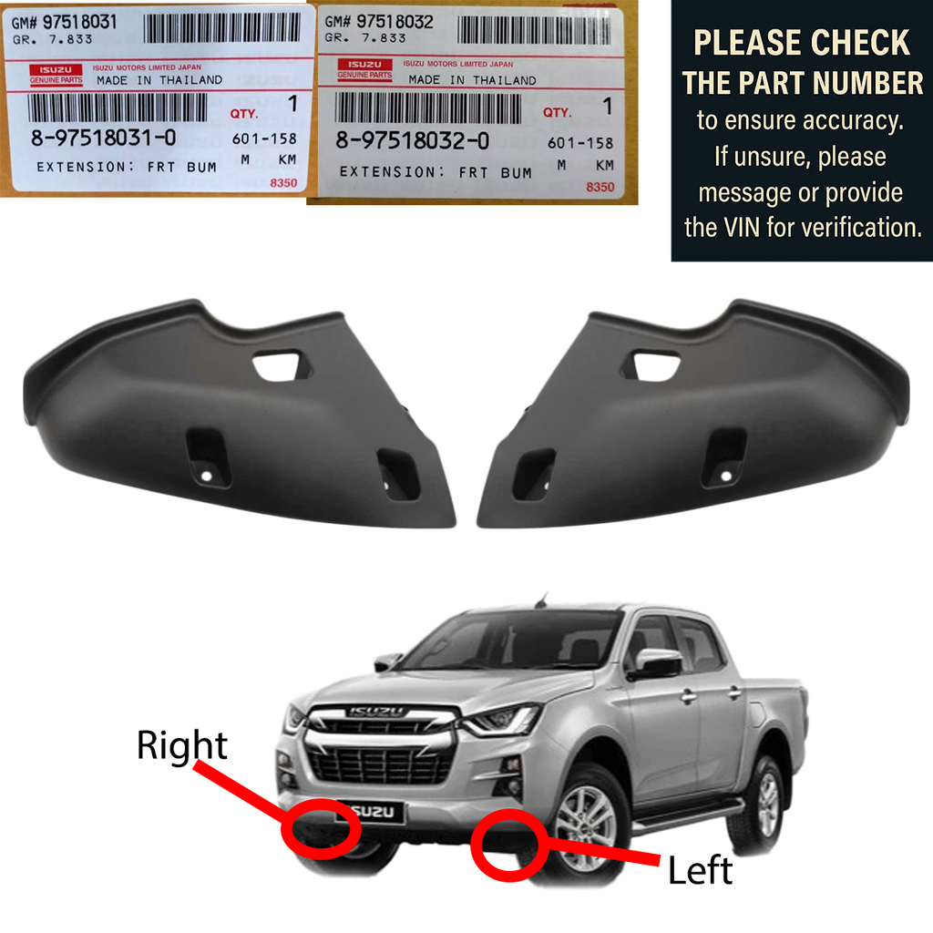 Isuzu D-MAX front bumper extension installed view from underneath