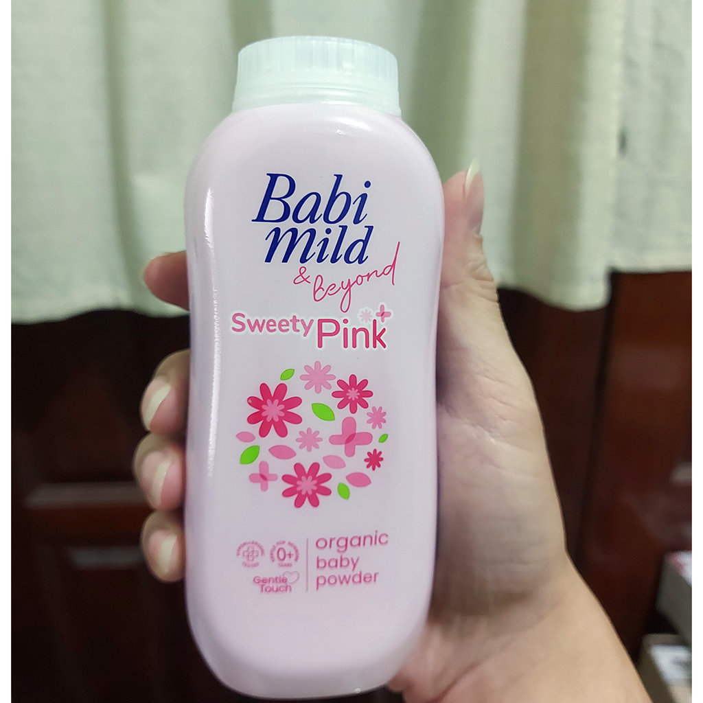 Babimild Baby Powder Sweety Pink Plus 160g - Front View