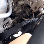 Fan belt installation reference photo