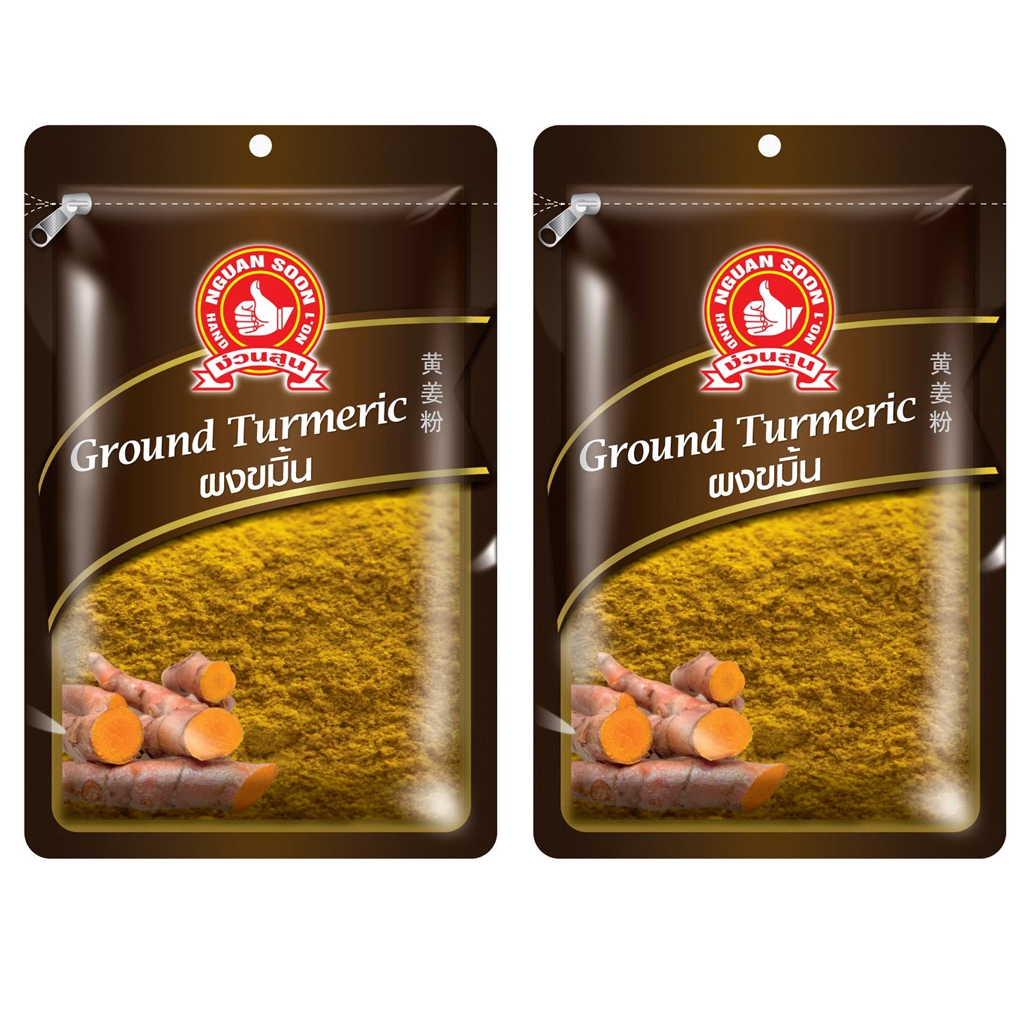Nguan Soon No.1 Hand Brand Ground Turmeric Powder 500g – タイ料理とインド料理に最適な黄金色のハーブ