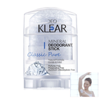 DEOKLEAR 70g Deodorante Minerale Naturale in Allume Stick – Roll-On Cristallo, Non Macchia
