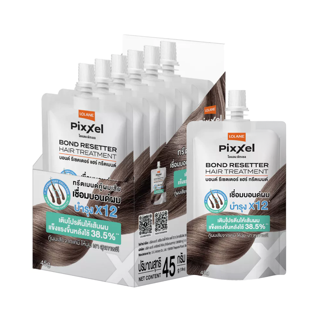 Lolane Pixxel Bond Resetter Hair Treatment 45g (6 Sachets/Box)