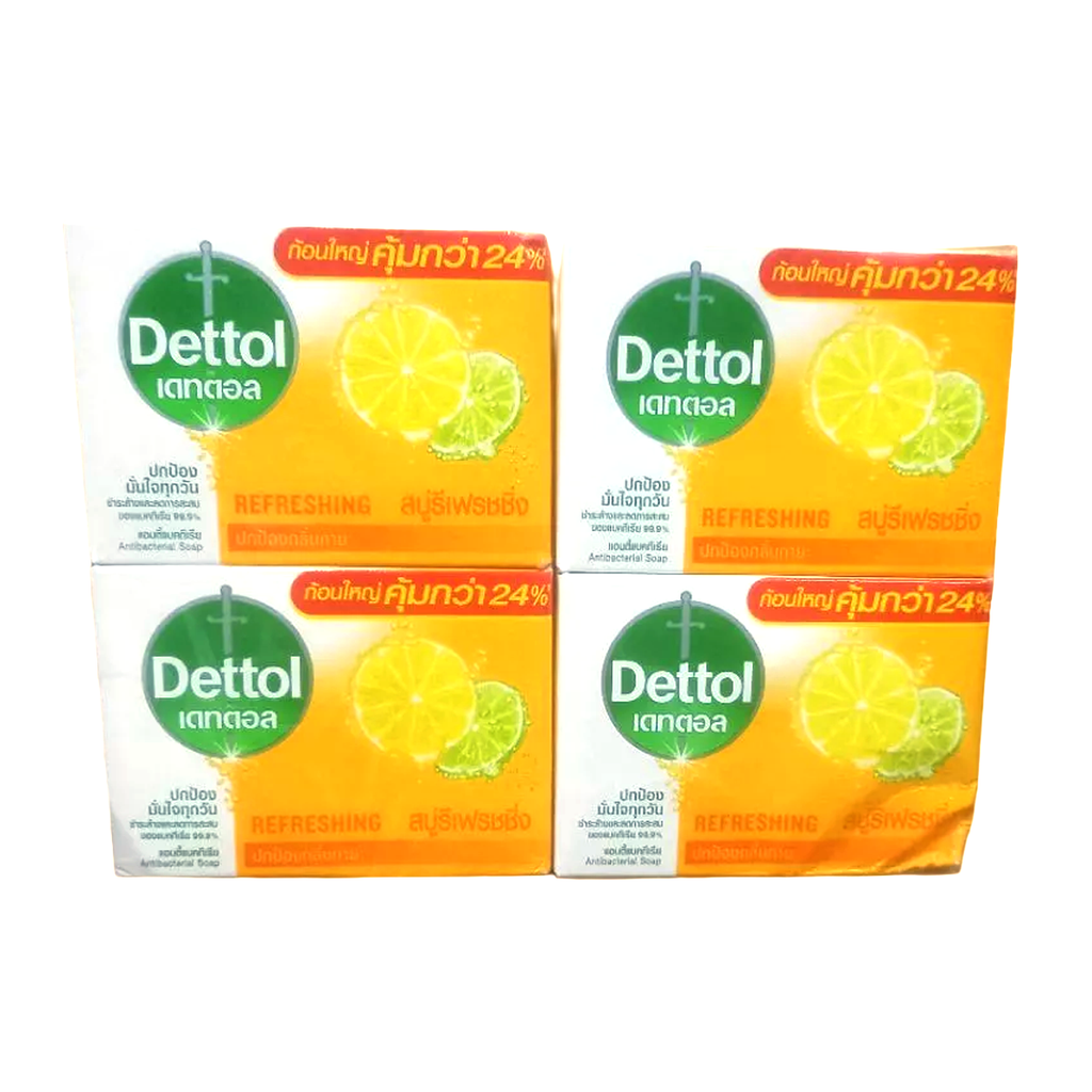 Dettol Refreshing (Citrus) Antibacterial Bar Soap 100g