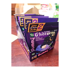 HandyHerb G'nite Extra blackcurrant gummy box with six sachets