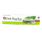 Dok Bua Ku Herbal Toothpaste Original - Back label with ingredients and directions