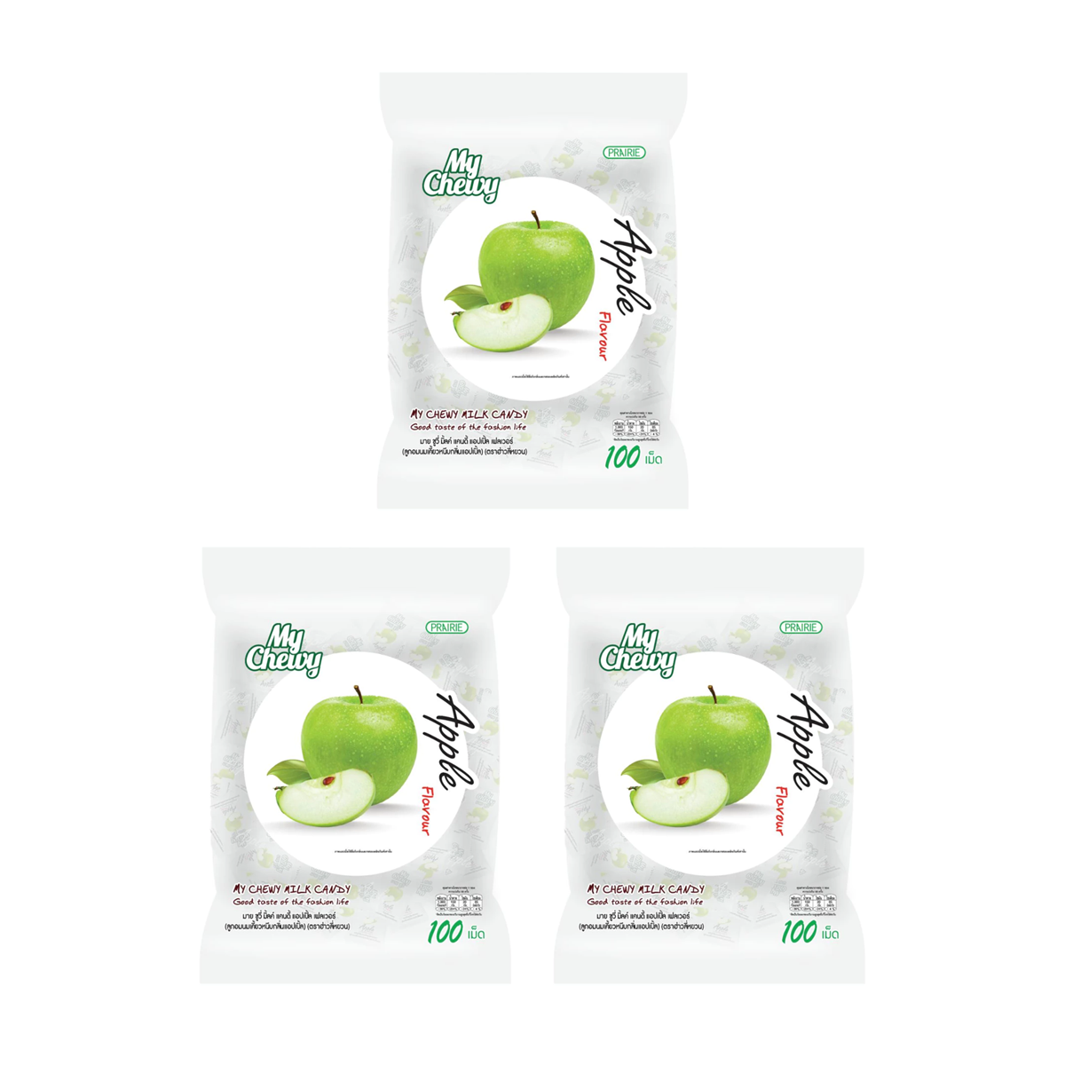 360g My Chewy Milchbonbons Apfelgeschmack (ca. 100 Stk./Packung) K