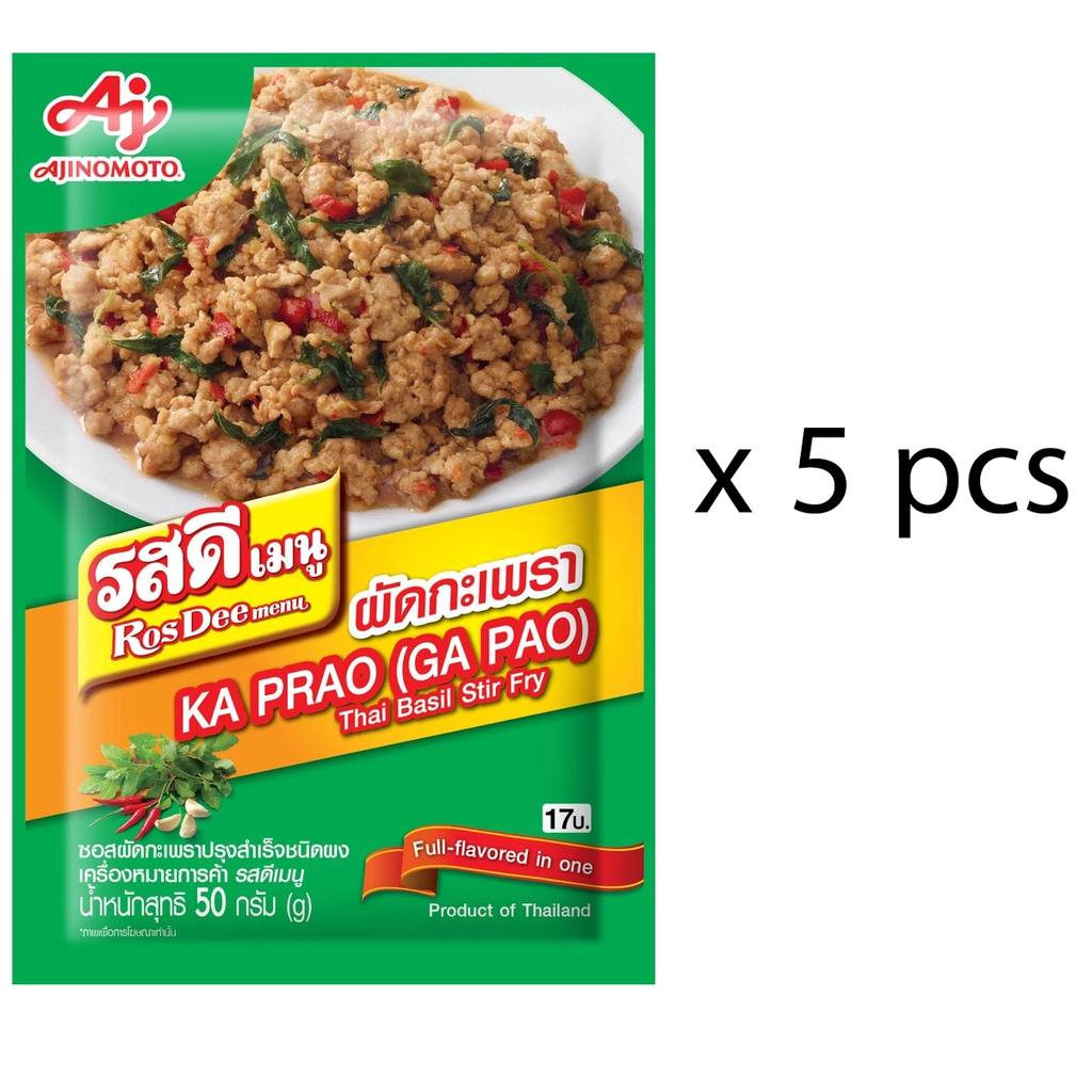 RosDee Menu™ ガパオ – タイ式ホーリーバジル炒め調味料 (50g)