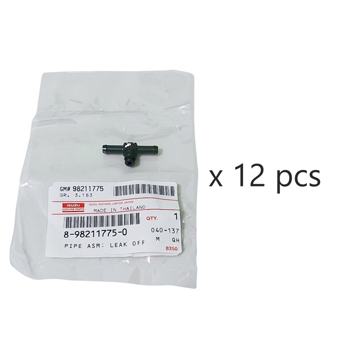 Isuzu D-MAX 2013–2024 Euro 4 3-Way Injector Leak-Off Connector 8982117750