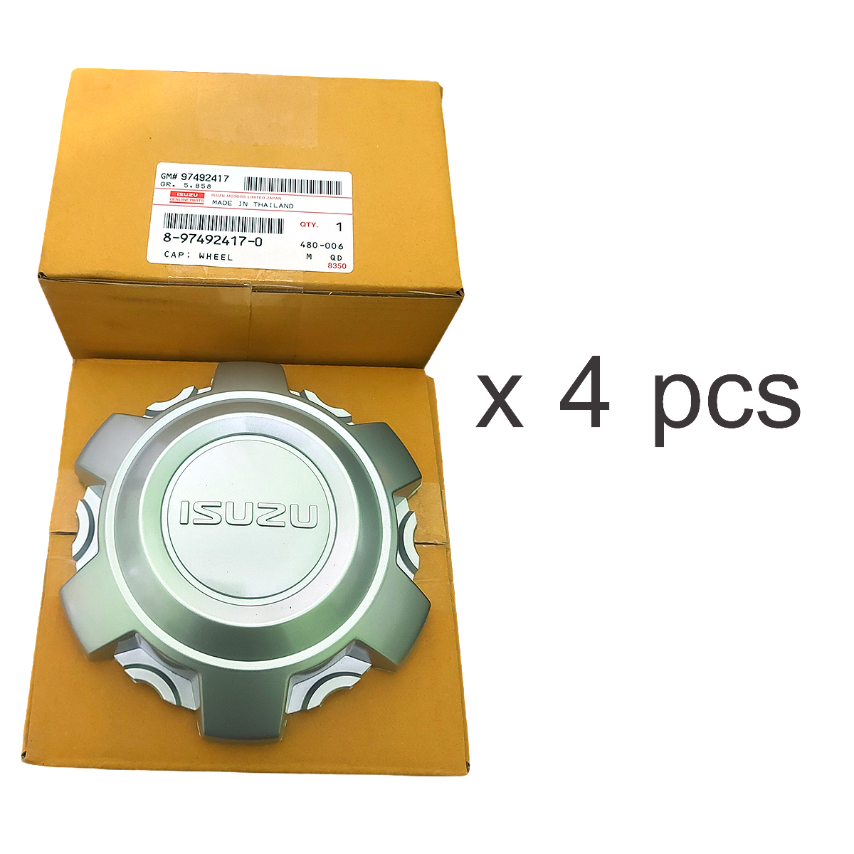 Genuine Isuzu D-Max Mu-X Wheel Center Hub Cap Silver 8974924170