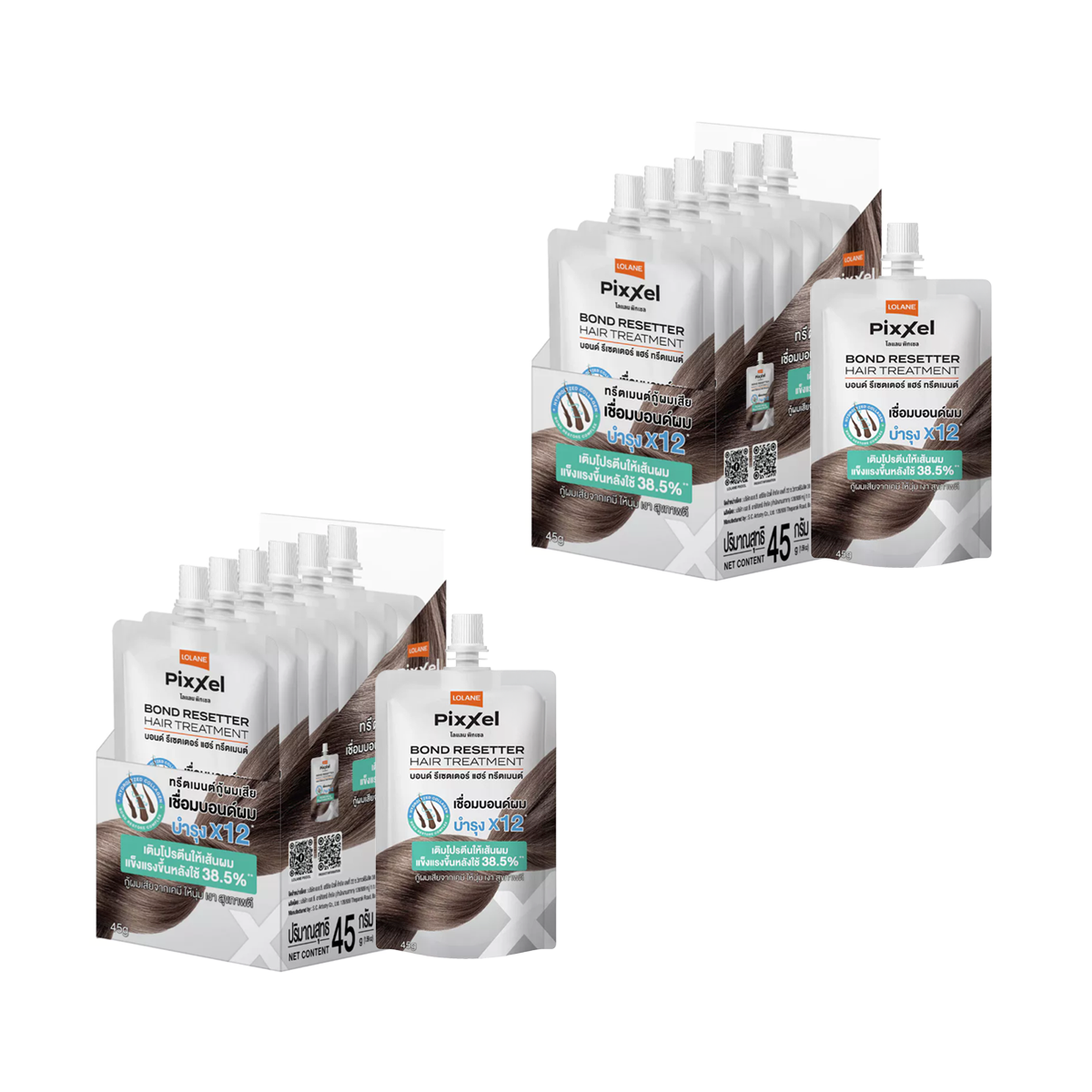 Lolane Pixxel Bond Resetter Hair Treatment 45g (6 Sachets/Box)