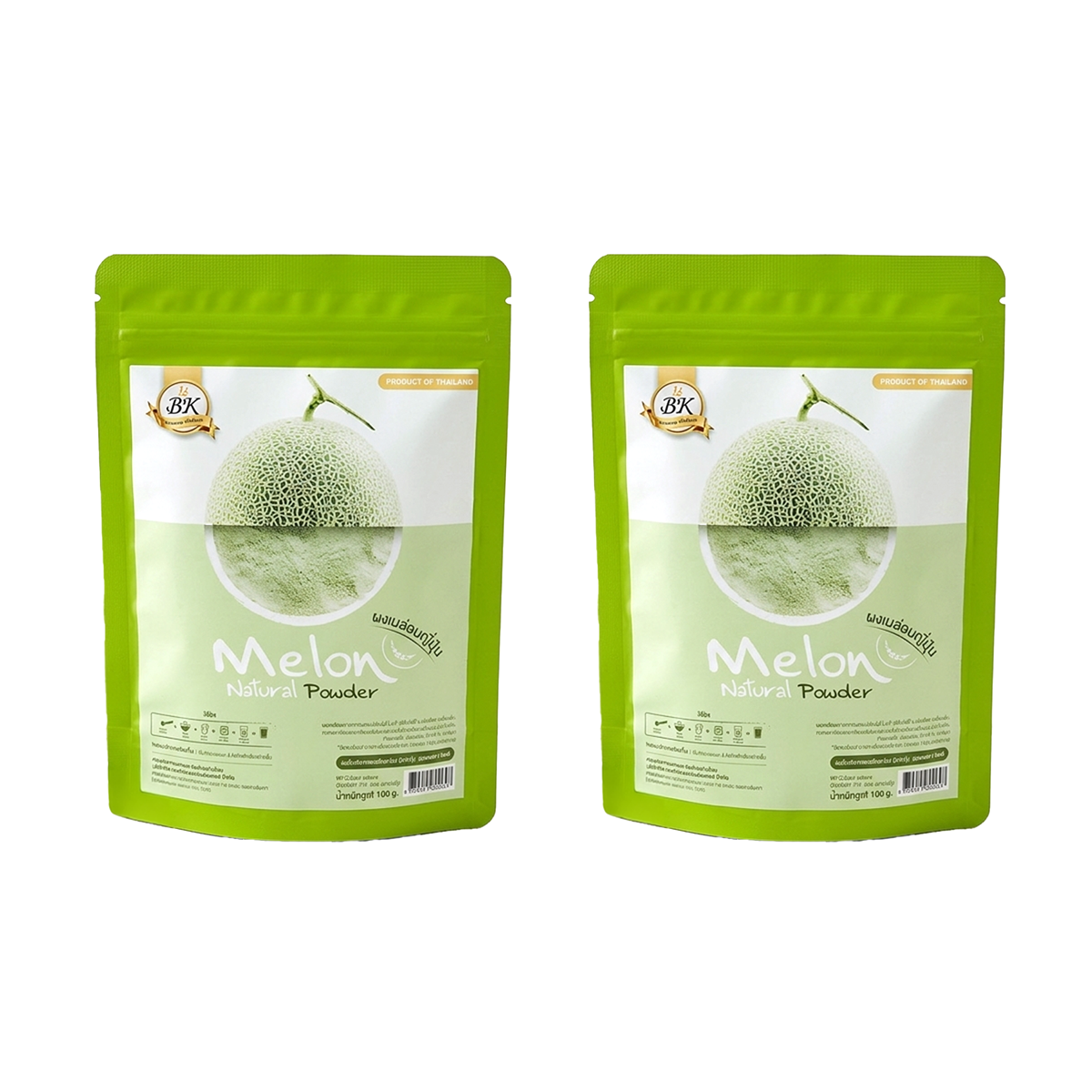 BK Melon Natural Powder – 100% Natural Japanese Melon, Sugar-Free (100g) | For Beverages & Bakery