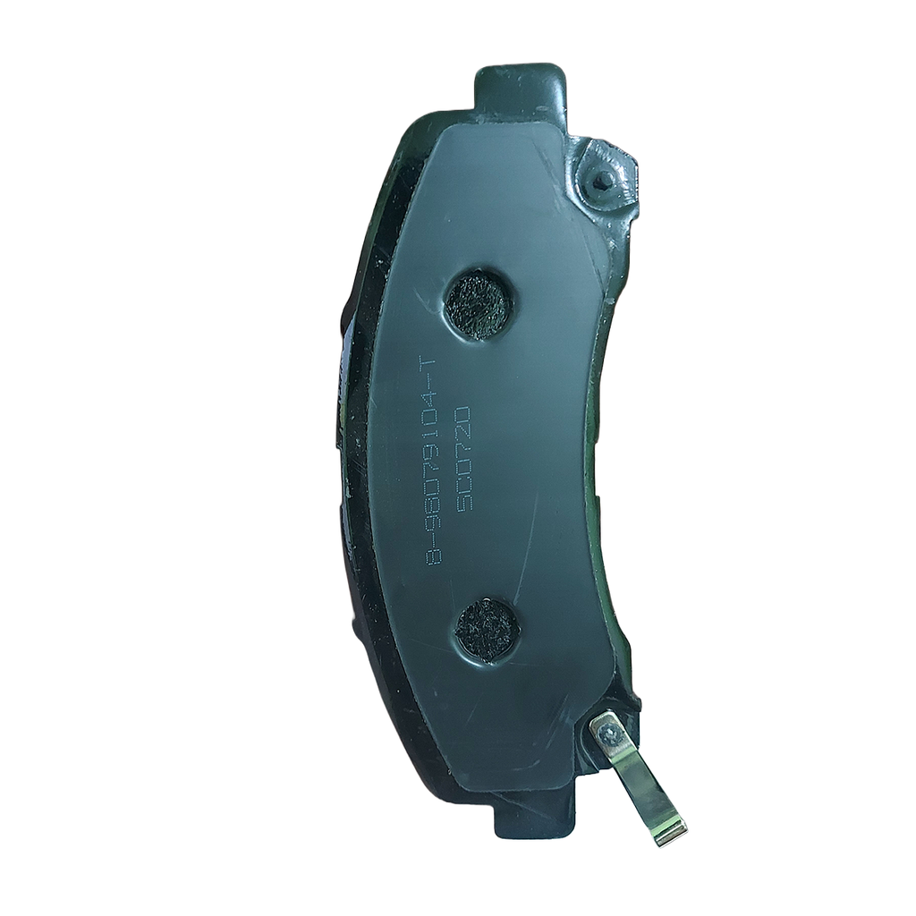 Side profile of Isuzu front brake pad