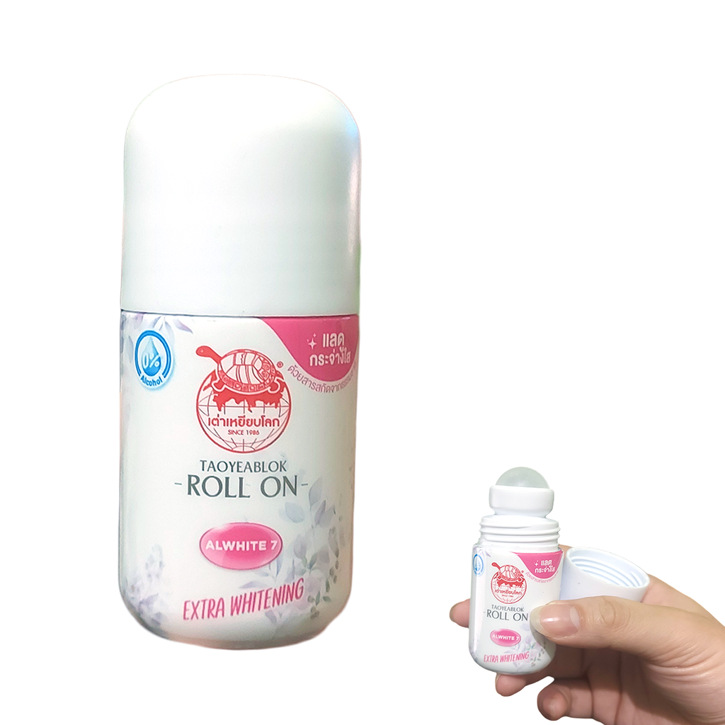 Taoyeablok Extra Whitening Roll-On - back label with ingredients and directions