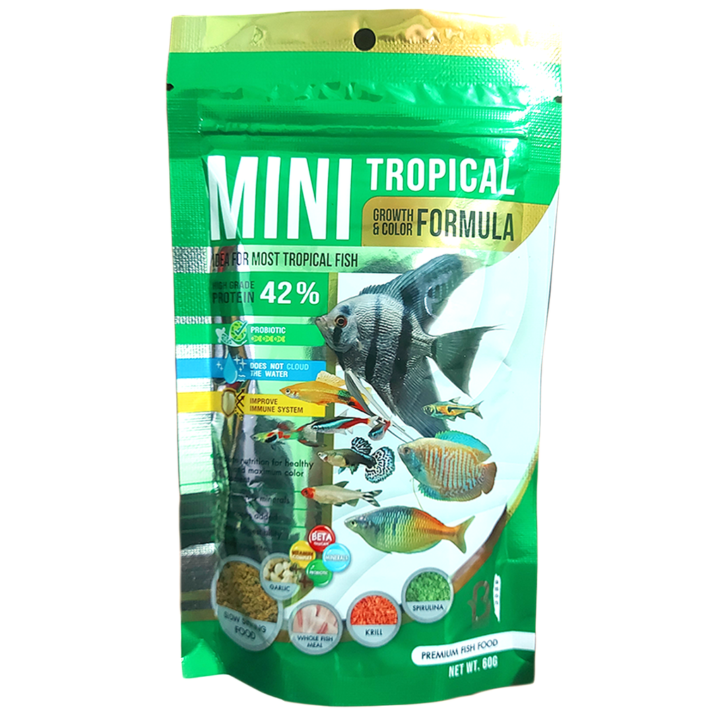 Boost Mini Tropical Growth & Color Formula Fish Food 60g