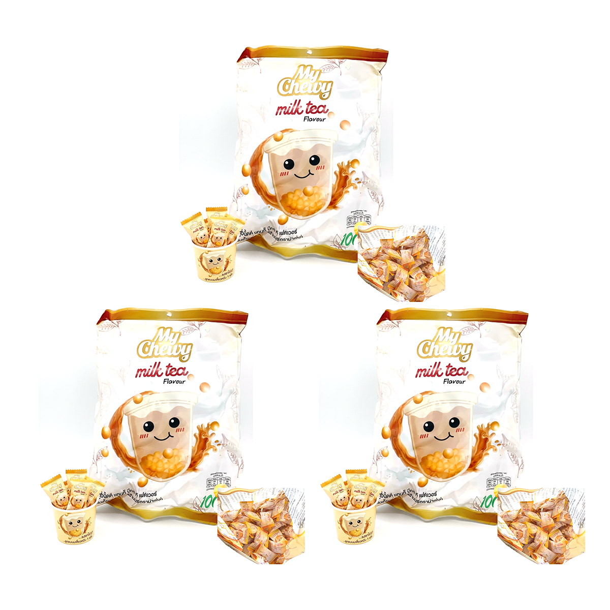 My Chewy Milk Candy Milk Tea Flavor 360g (Approx. 100 pcs) – Thai Candy
