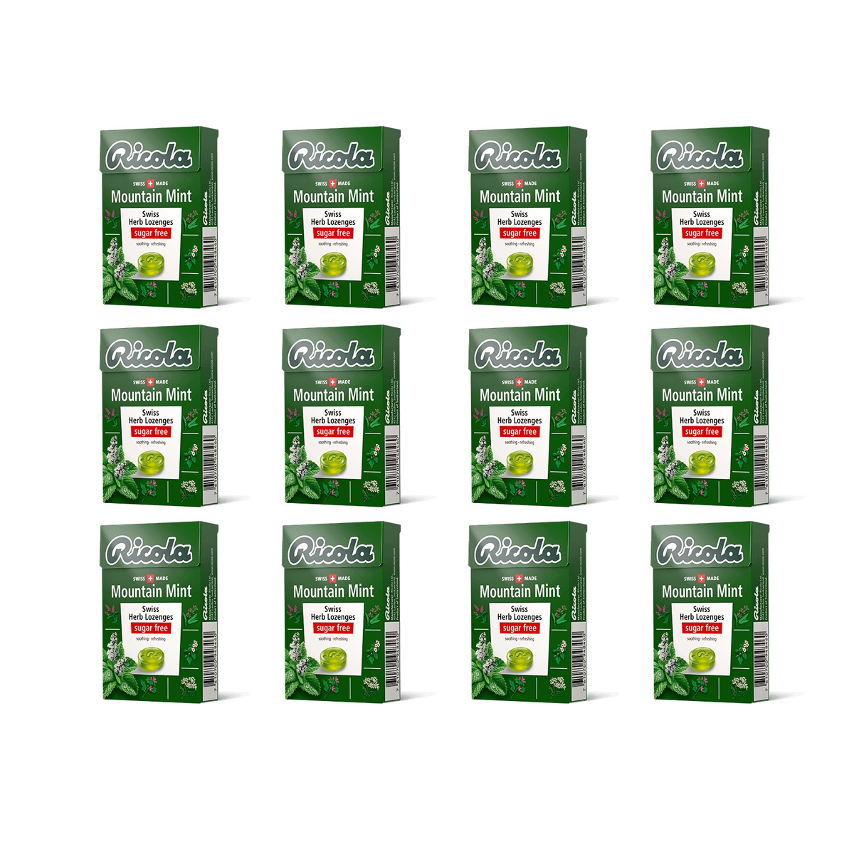 Ricola Swiss Herb Candy Lozenges Sugar Free 40g – 6 Flavors | Orange Mint, Cranberry, Glacier Mint & More