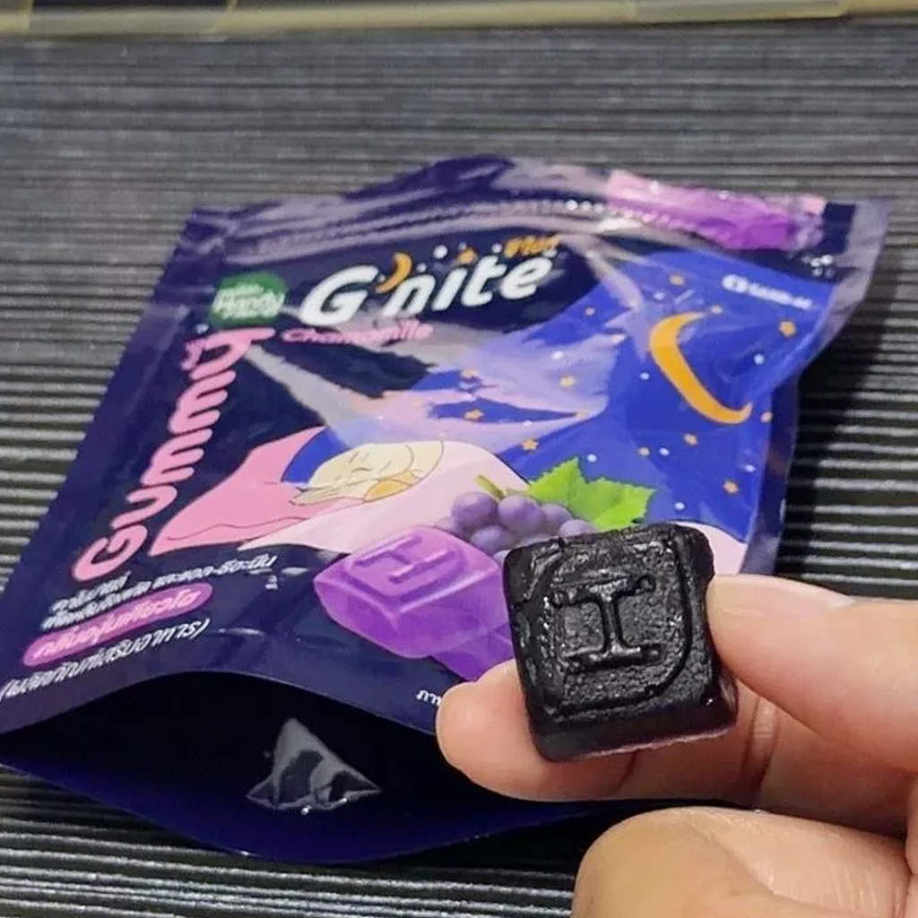 HandyHerb G'nite Gummy – Kyoho Grape Flavor, 1 Box (6 Sachets / 24 Gummies)