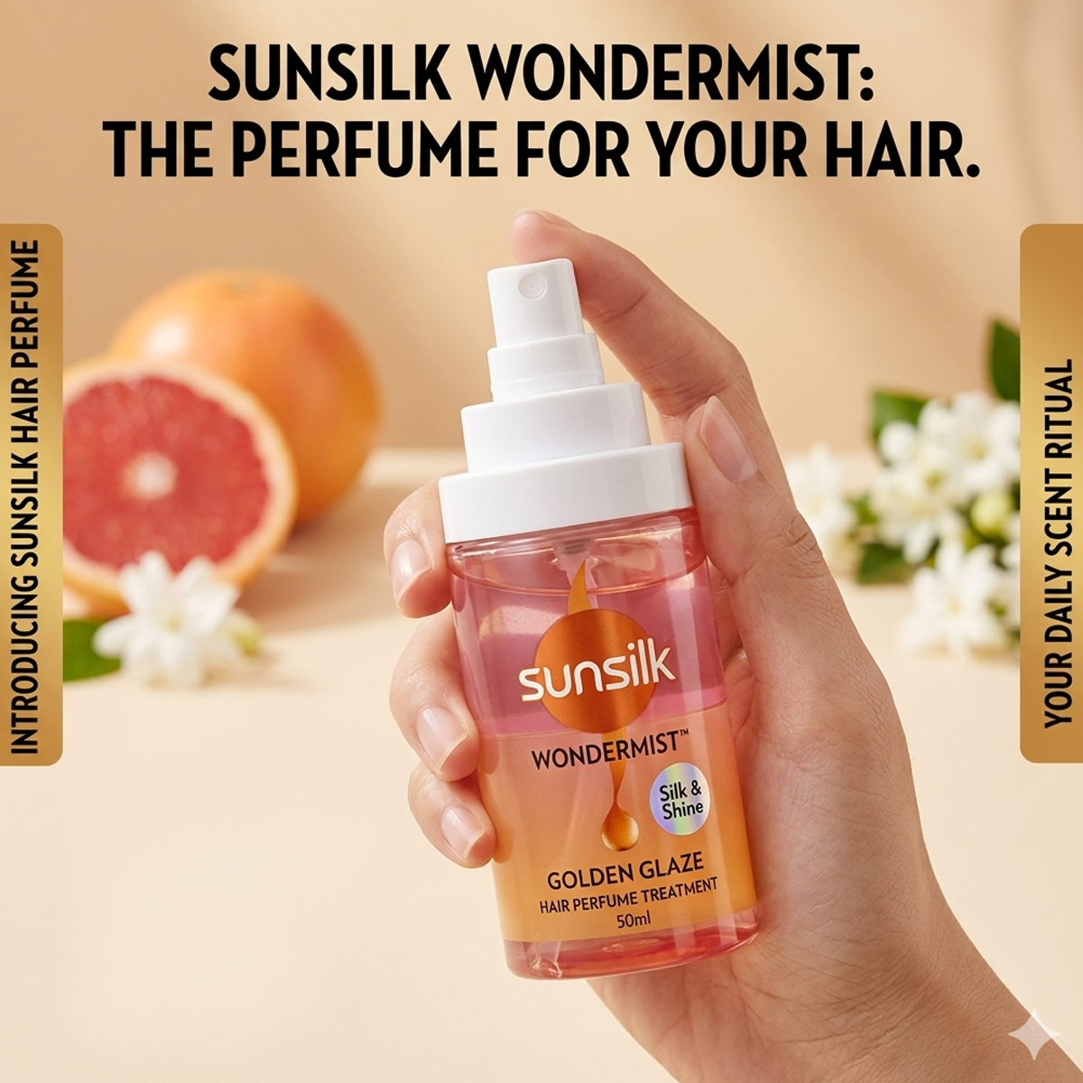 Sunsilk Wondermist Golden Glaze Hair Perfume Treatment 50ml