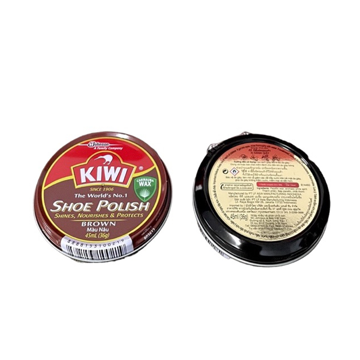 KIWI Brown Shoe Boot Polish Wax 45ml — Shines, Nourishes & Protects