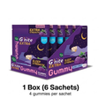 HandyHerb G'nite Extra Blackcurrant Sleep Gummies, (6 Sachets/Box)