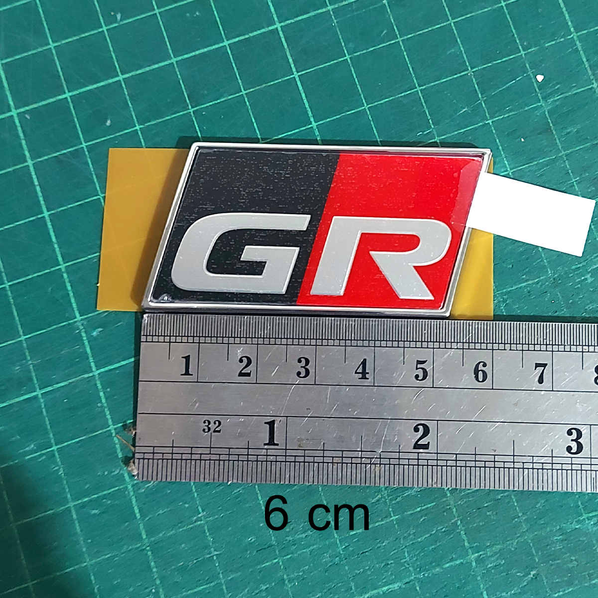 Toyota GR Emblem Badge 6cm width measurement