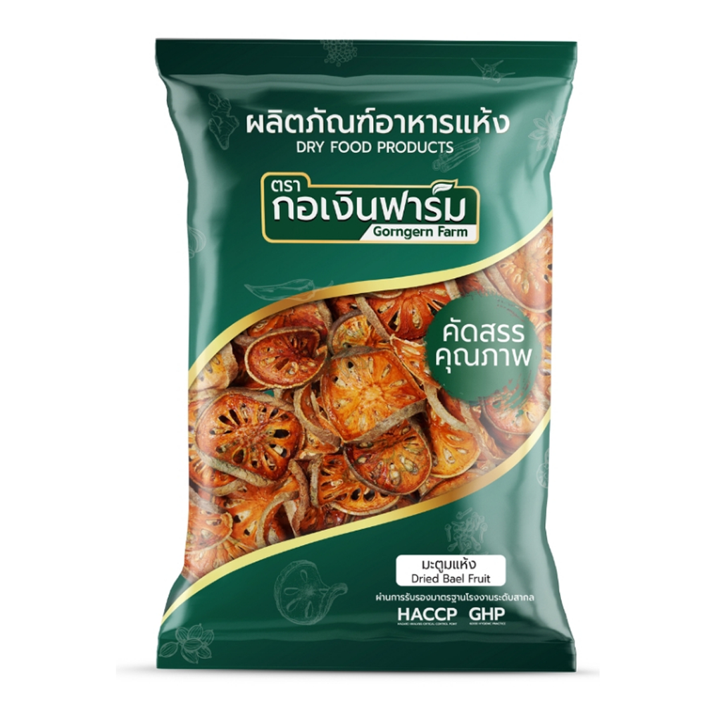Gorngern Getrocknete Bael-Frucht 200g – Natürlicher thailändischer Kräutertee & Backzutat | Kor Ngern Farm