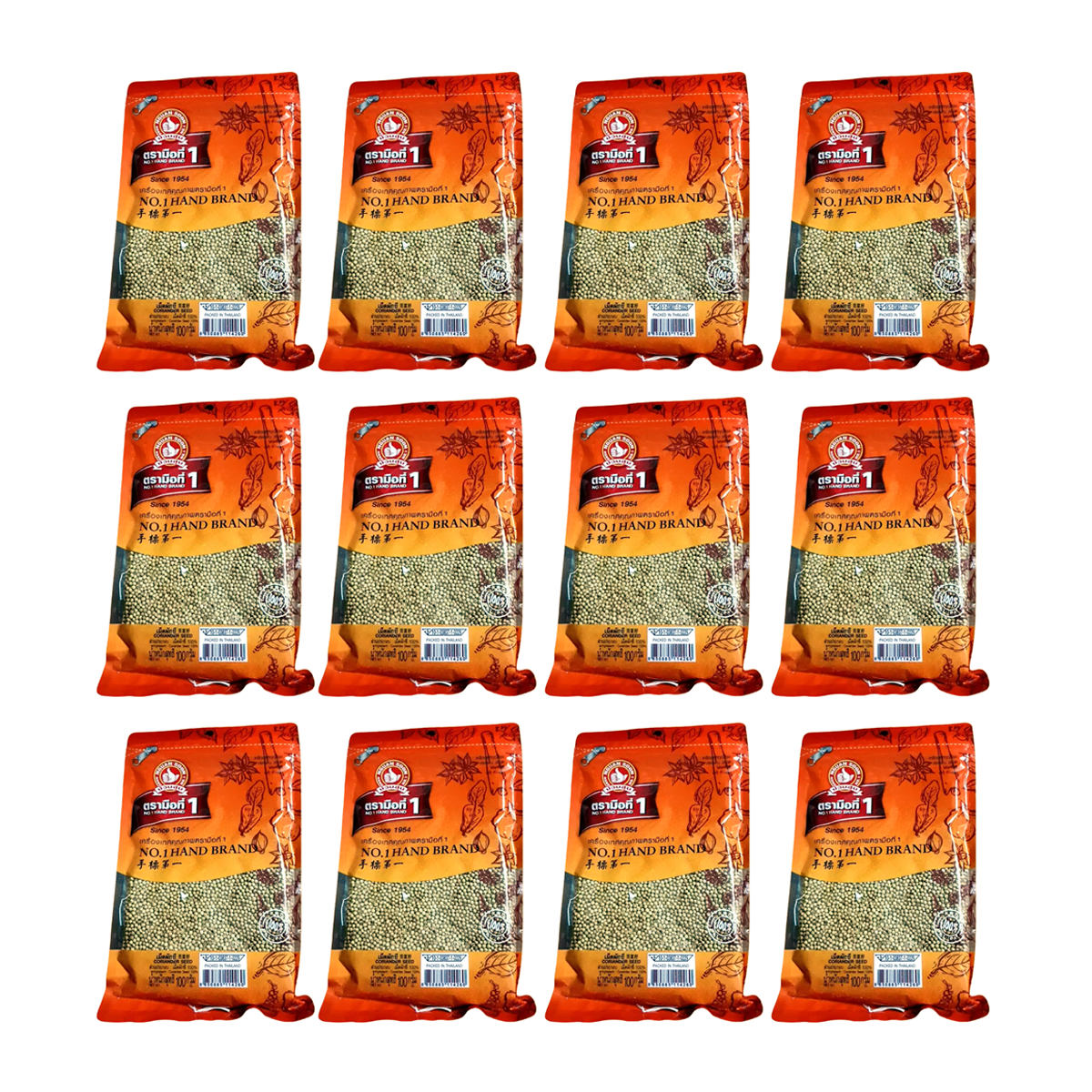Nguan Soon No.1 Hand Brand ホールコリアンダーシード 100g – 100%天然タイスパイス (1954年創業)