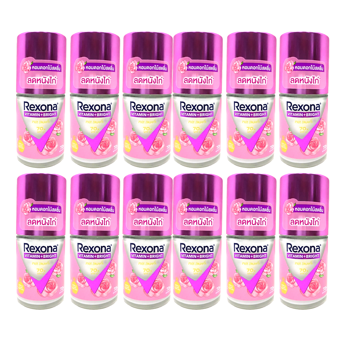 Rexona Vitamin + Bright Rose Smooth Deodorante Anti-Traspirante Roll-On 25ml