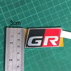 Toyota GR Emblem Badge 3cm height measurement