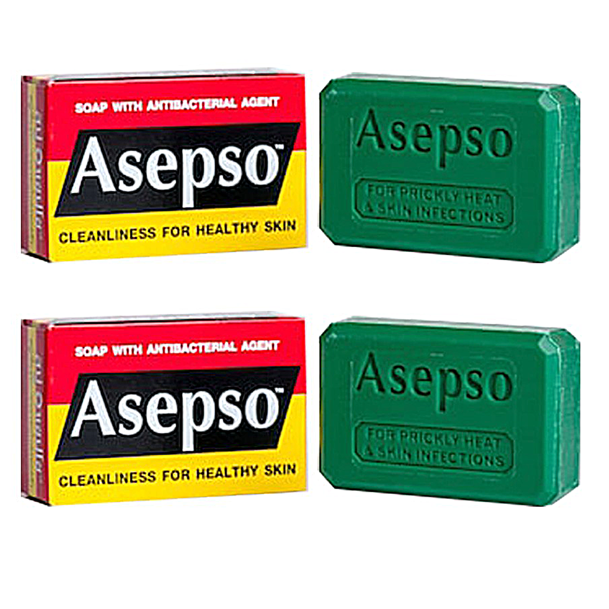 ASEPSO Original Seife 80g – Klassische antibakterielle & antiseptische Formel | Gesunde Haut