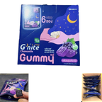 HandyHerb G'nite Gummy – Kyoho Grape Flavor, 1 Box (6 Sachets / 24 Gummies)