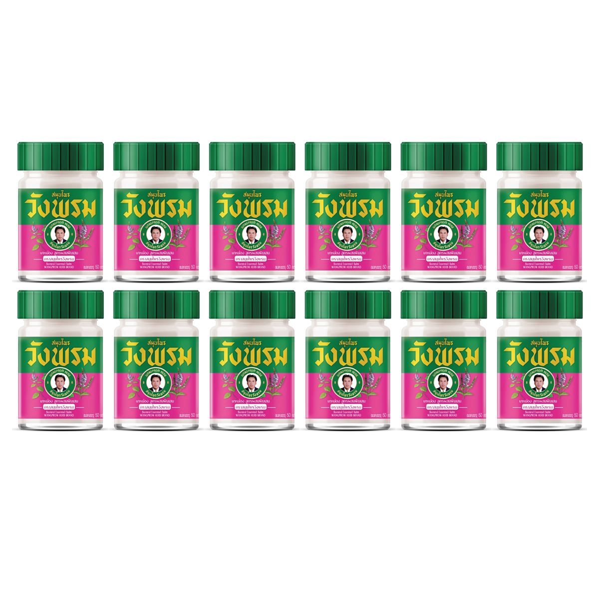 50g Wangprom Herbal Balm Camphor Mixed Formula Massage Aromatherapy K