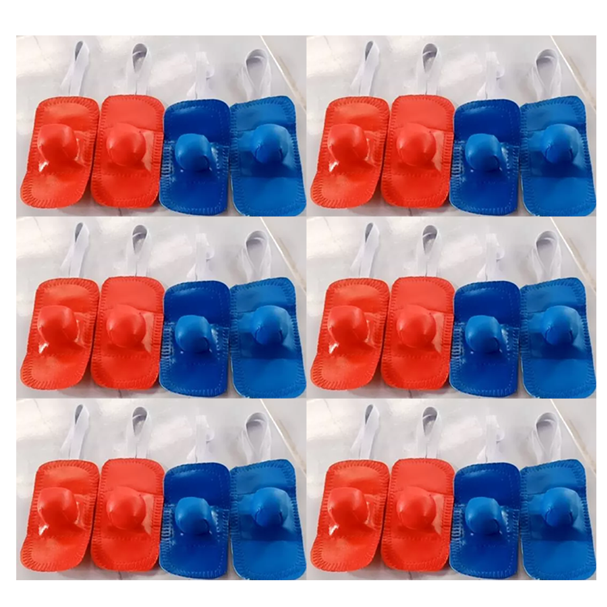 Rooster Spur Leg Guard – Flexible Rubber Safety Protector for Chickens (Red & Blue)