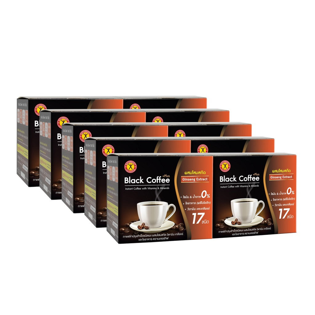 Naturegift Black Coffee Plus Instant Coffee – 1 Box, 10 Sachets