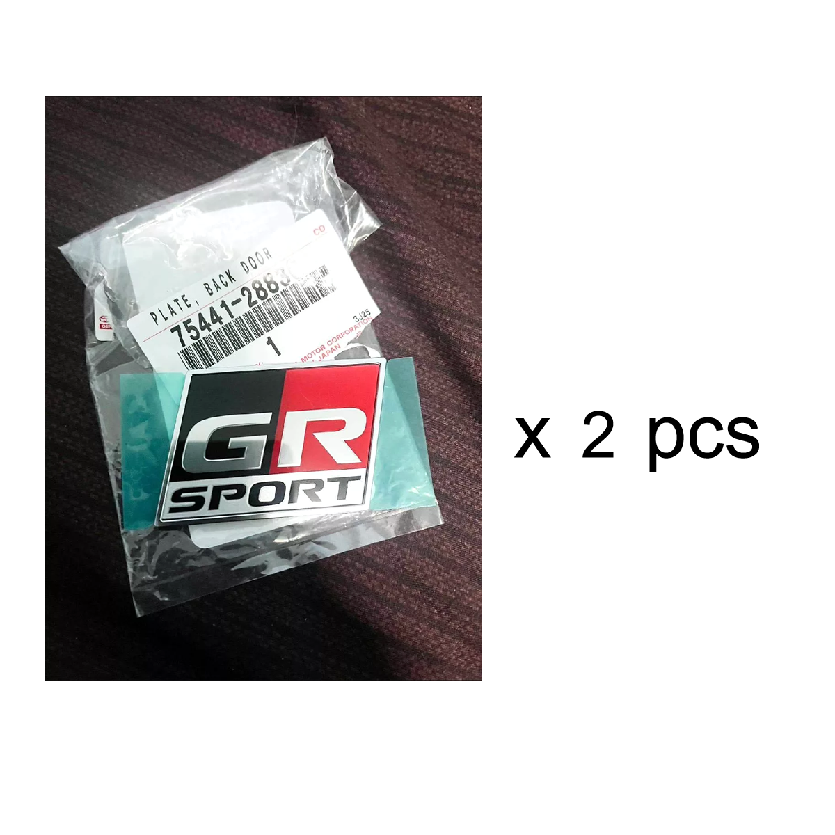 Toyota GR Sport Logo Emblem Badge – Hilux Revo & Fortuner (5.5 x 4 cm)