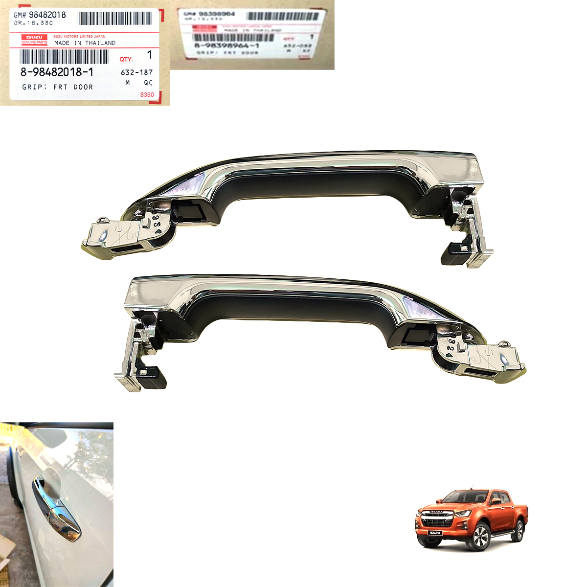 Genuine Isuzu D-MAX Chrome Door Handle unboxing