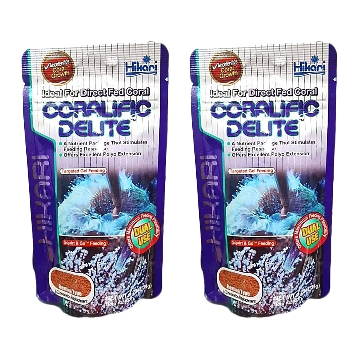 Hikari Coralific Delite 35g - Premium Dual-Modus Futter für marine Korallen